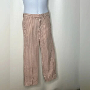 Crewcuts girls lavender white striped pants sz 8 NWT lightweight